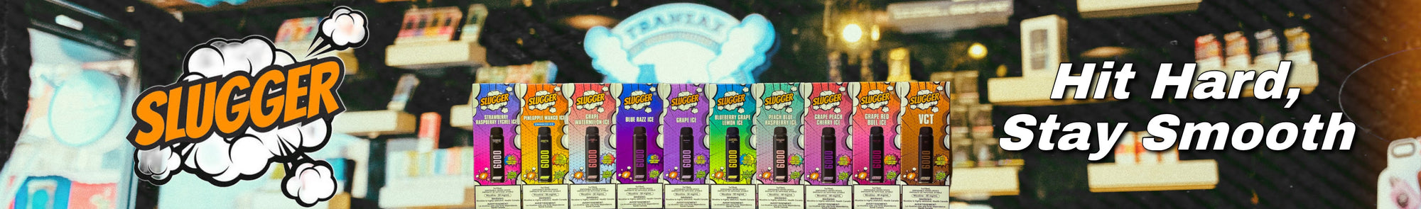 Slugger Disposable Vapes 50MG - Full Flavor Collection