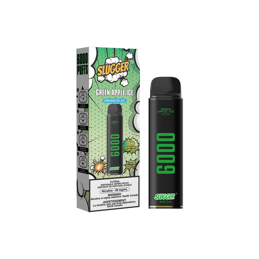 50MG GREEN APPLE ICE - SLUGGER DISPOSABLE 6000 PUFFS