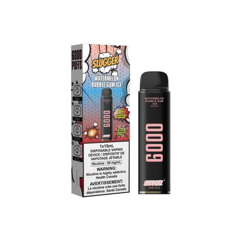 50MG WATERMELON BUBBLEGUM ICE | SLUGGER DISPOSABLE 6000 PUFFS