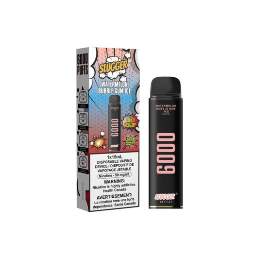 50MG WATERMELON BUBBLEGUM ICE | SLUGGER DISPOSABLE 6000 PUFFS