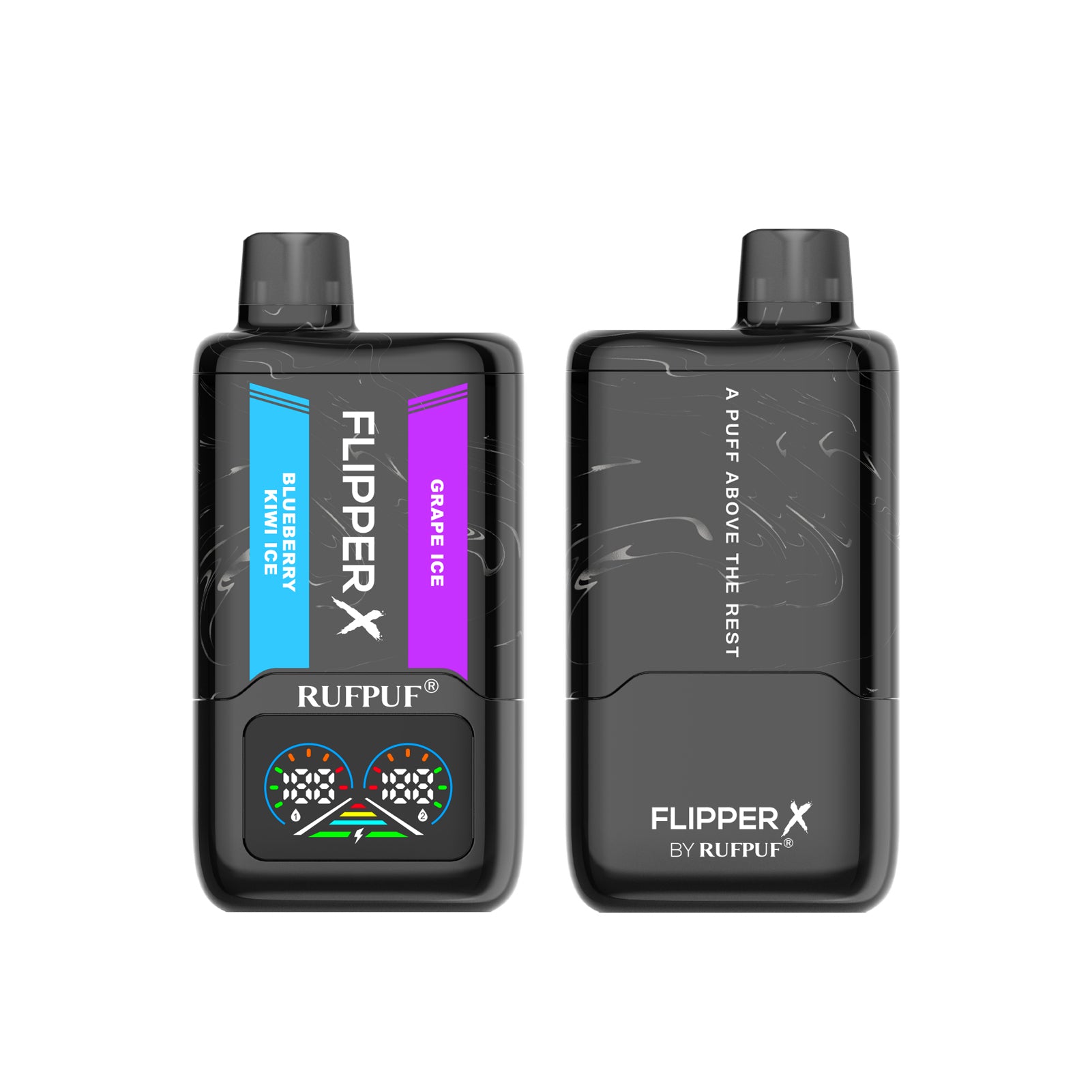 BLUEBERRY KIWI + GRAPE ICE - FLIPPER X 20K PUFFS DISPOSABLE