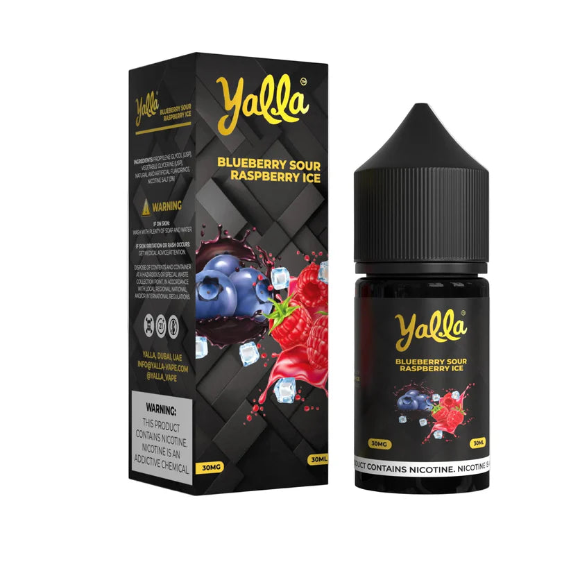 BLUEBERRY SOUR RASPBERRY ICE 30ML - YALLA FUSION SERIES