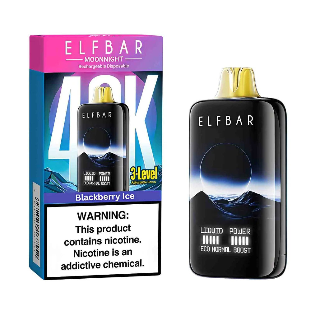 BLACKBERRY ICE - ELF BAR MOON NIGHT DISPOSABLE 40K PUFFS