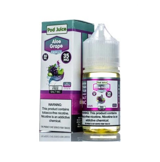 POD JUICE SALTS – ALOE GRAPE FREEZE 35MG