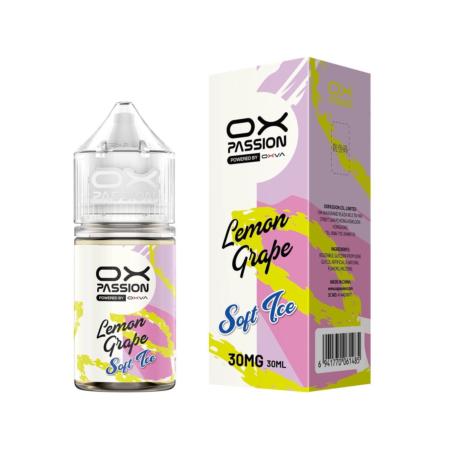 LEMON GRAPE ICE 30ML - OX PASSION SOFT ICE