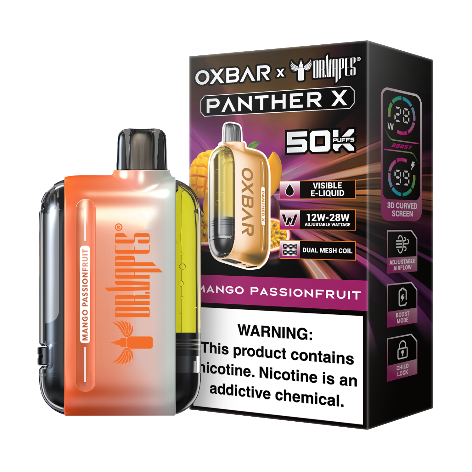 OXBAR PANTHER X DISPOSABLE 50K PUFFS