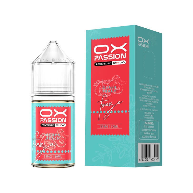 GUAVA PEACH ICE 30ML - OX PASSION SALT BY OXVA