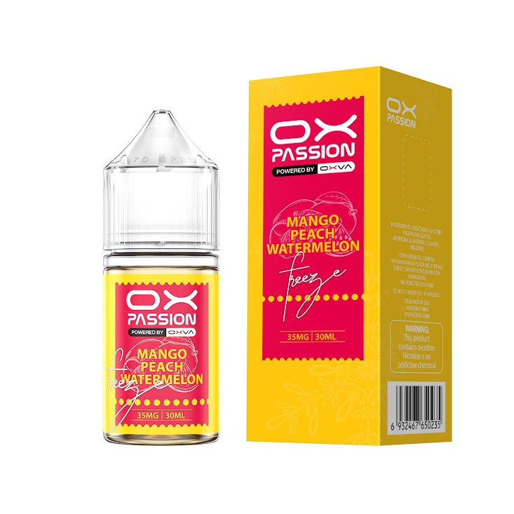 MANGO PEACH WATERMELON ICE 30ML - OX PASSION SALT BY OXVA