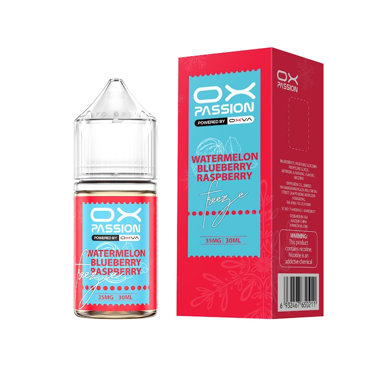 WATERMELON BLUE RASPBERRY ICE 30ML - OX PASSION SALT BY OXVA
