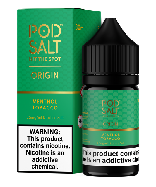 MENTHOL TOBACCO 30ML - POD SALT ORIGIN
