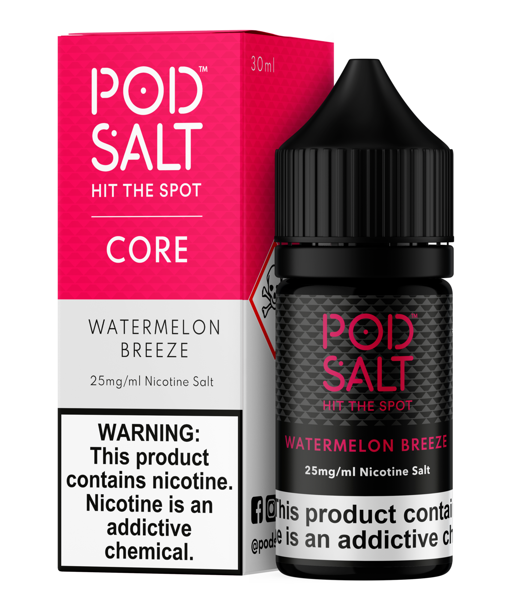 WATERMELON BREEZE 30ML - POD SALT CORE