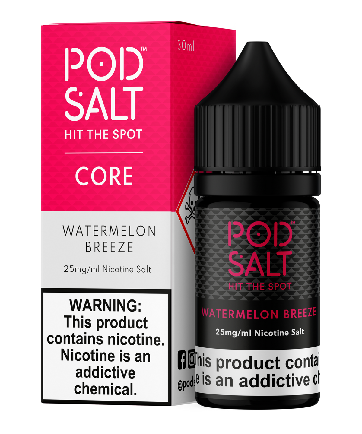 WATERMELON BREEZE 30ML - POD SALT CORE