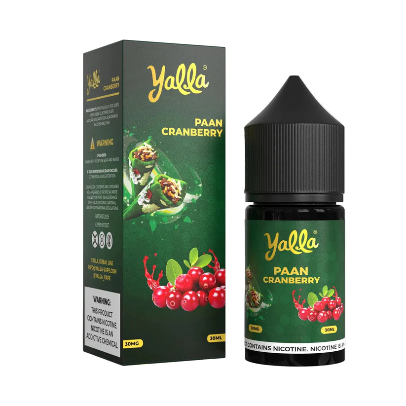 PAAN CRANBERRY 30ML - YALLA PAAN SERIES