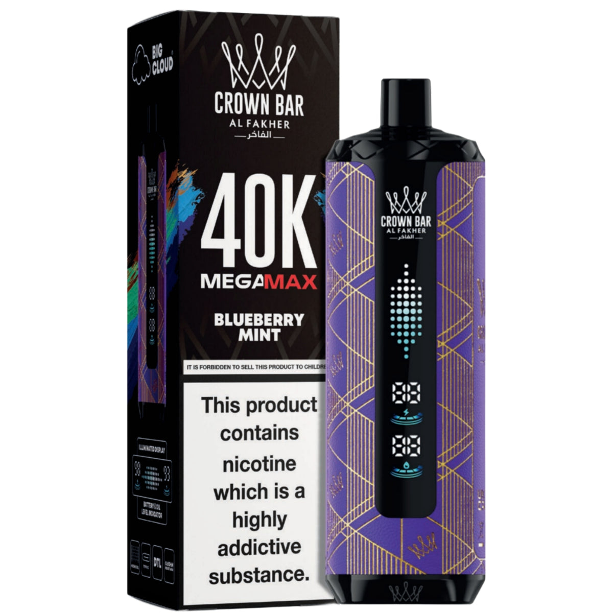 BLUEBERRY MINT - AL FAKHER MEGA MAX 40K DISPOSABLE
