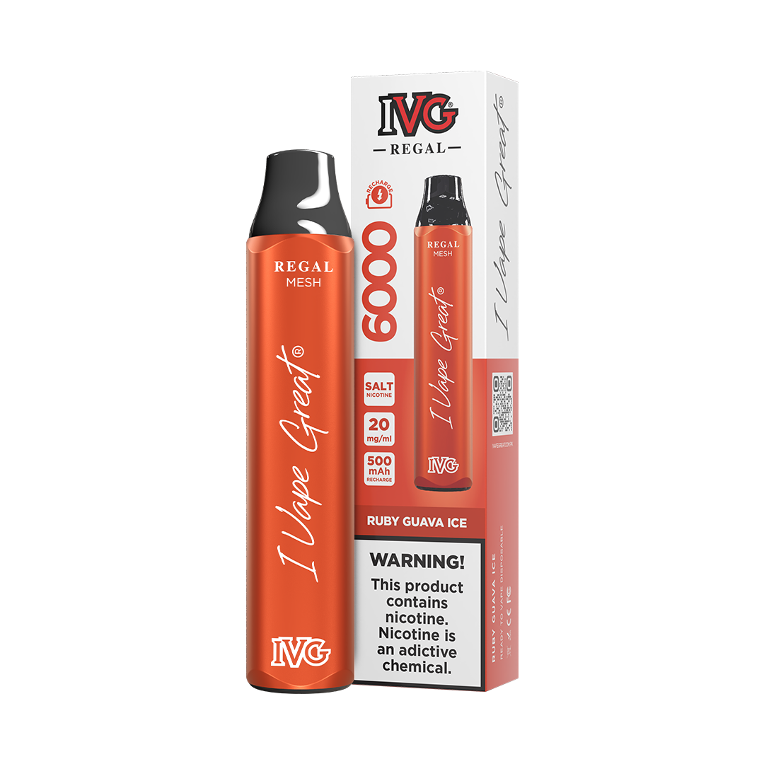 RUBY GUAVA 20MG - IVG REGAL DISPOSABLE 6000 PUFFS