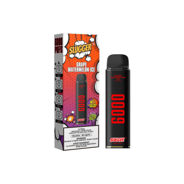 40MG GRAPE WATERMELON ICE | SLUGGER DISPOSABLE 6000 PUFFS