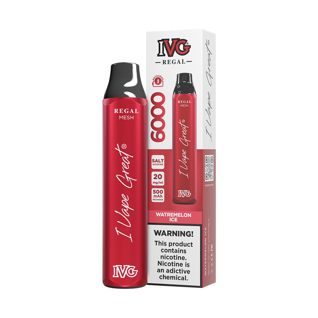 WATERMELON ICE 20MG - IVG REGAL DISPOSABLE 6000 PUFFS