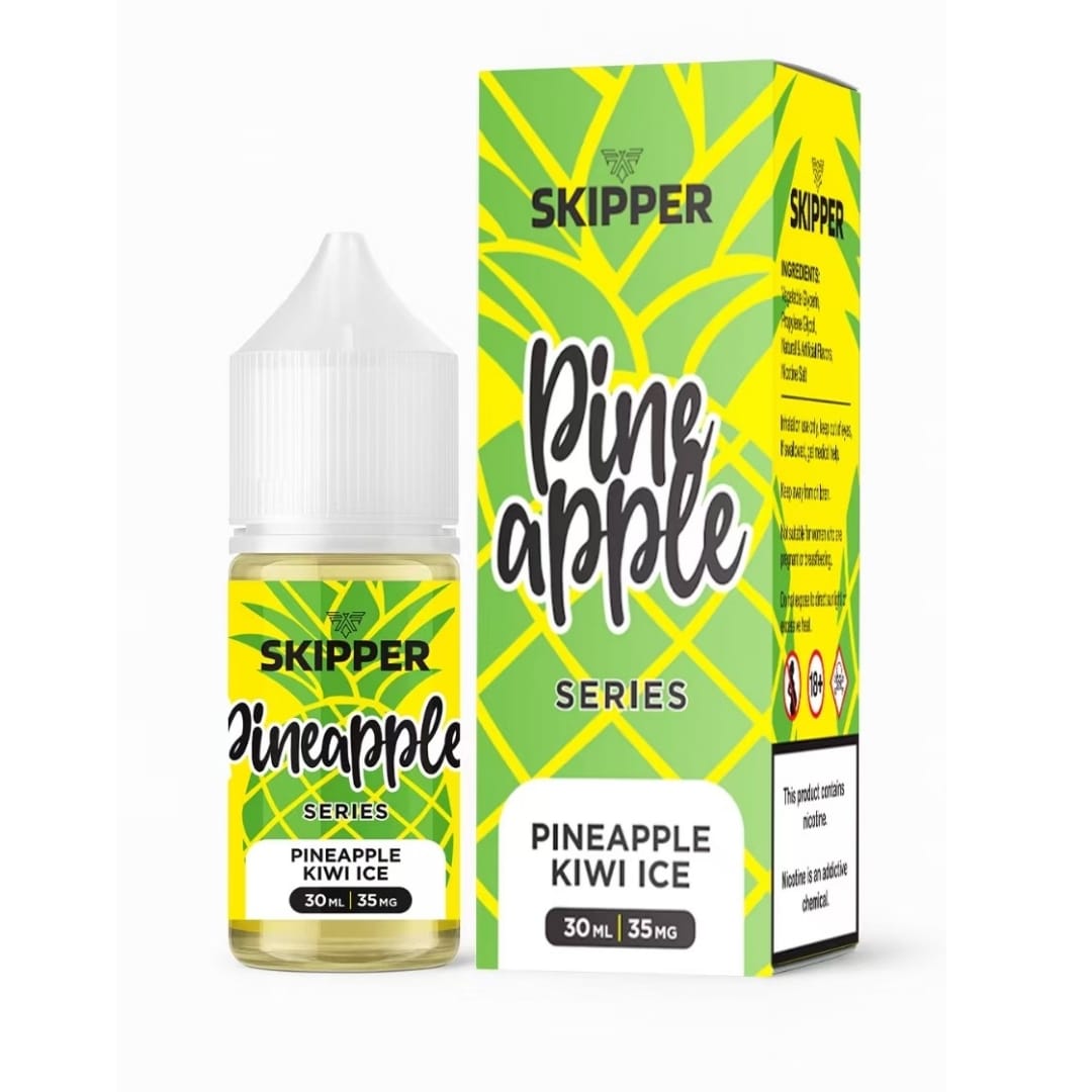 PINEAPPLE KIWI ICE 30ML - SKIPPER SALT PINEAPPLE SERIES