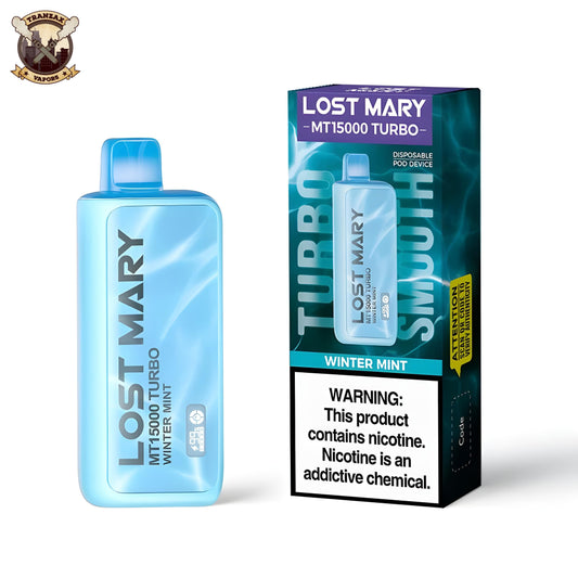 WINTER MINT 50MG - LOST MARY MT15000 TURBO DISPOSABLE