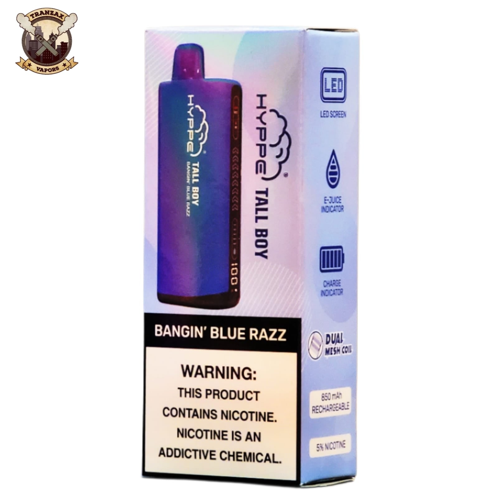 HYPPE TALL BOY DISPOSABLE 50MG 30K PUFFS