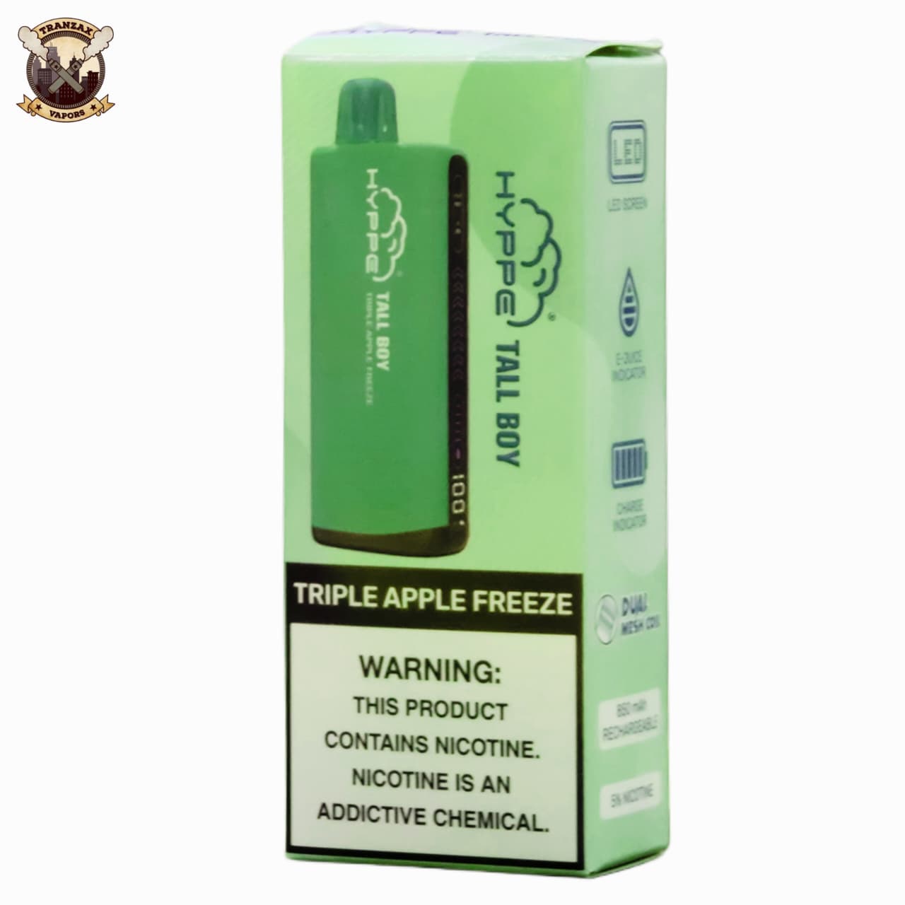 HYPPE TALL BOY DISPOSABLE 50MG 30K PUFFS