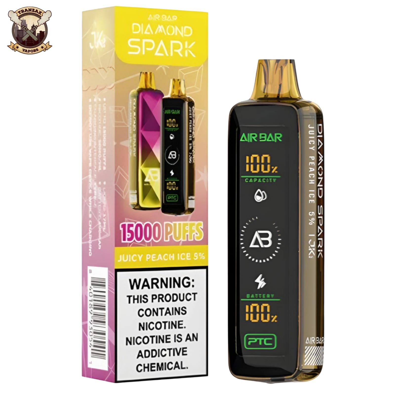 AIR BAR DIAMOND SPARK DISPOSABLE 15K PUFFS 50MG