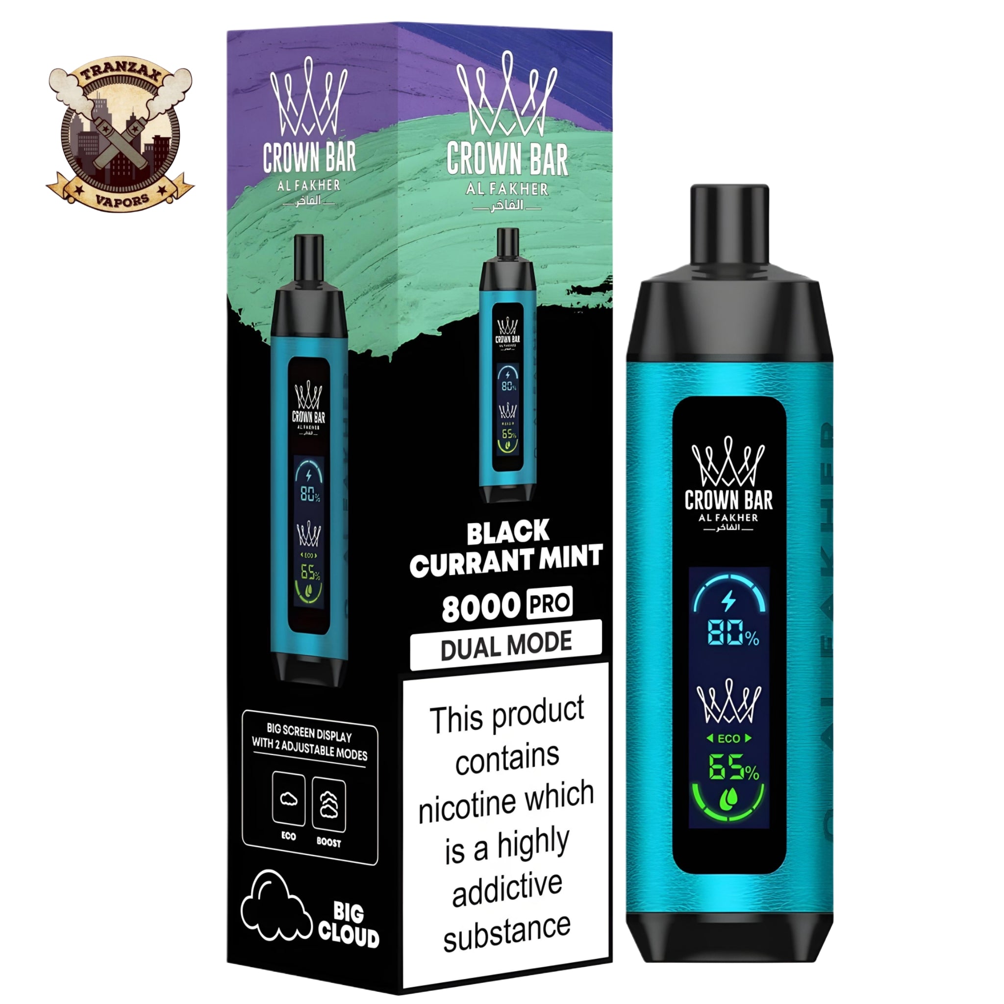 AL FAKHER CROWN BAR DISPOSABLE 5MG 8000 PUFFS