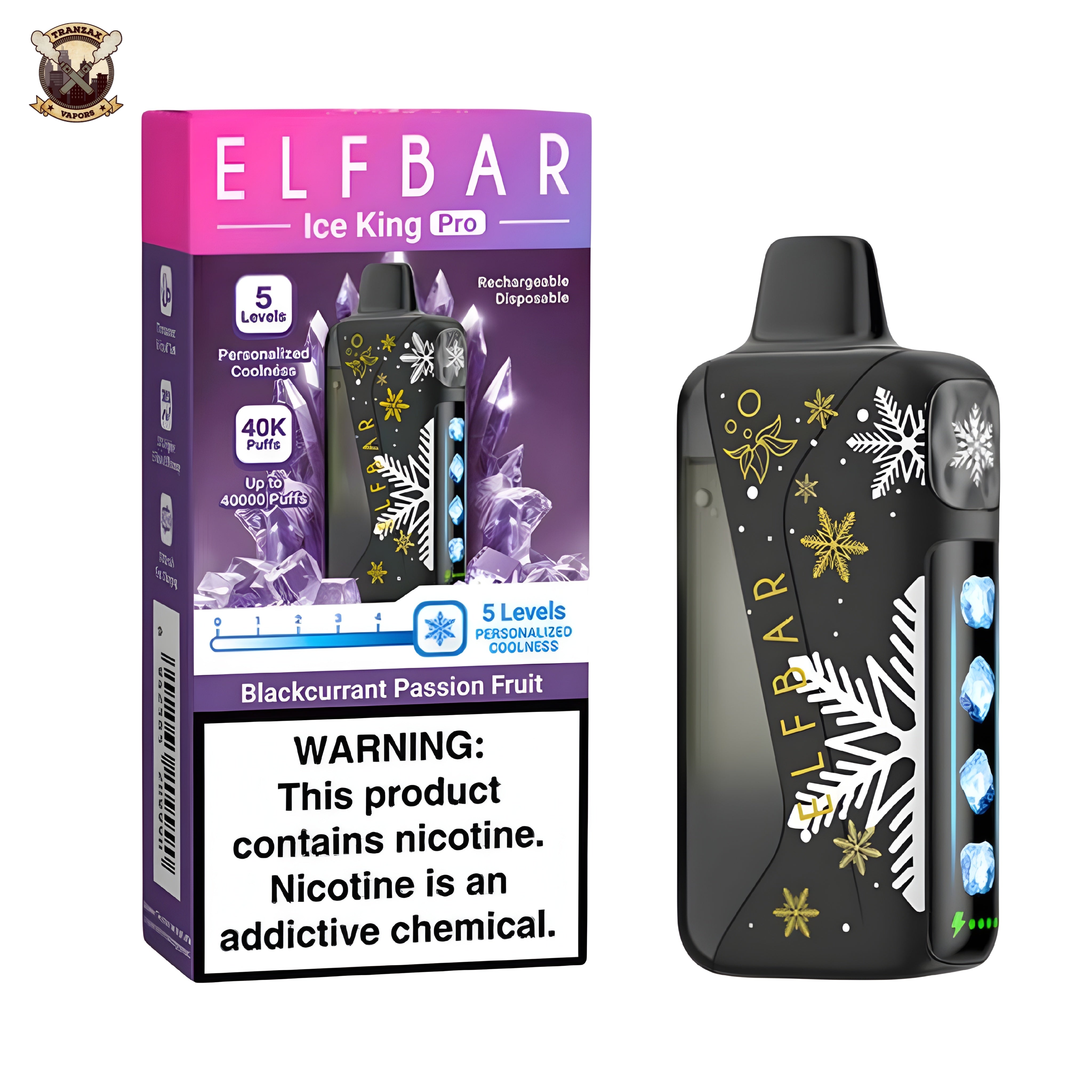 ELFBAR ICE KING PRO 50MG 40K PUFFS DISPOSABLE