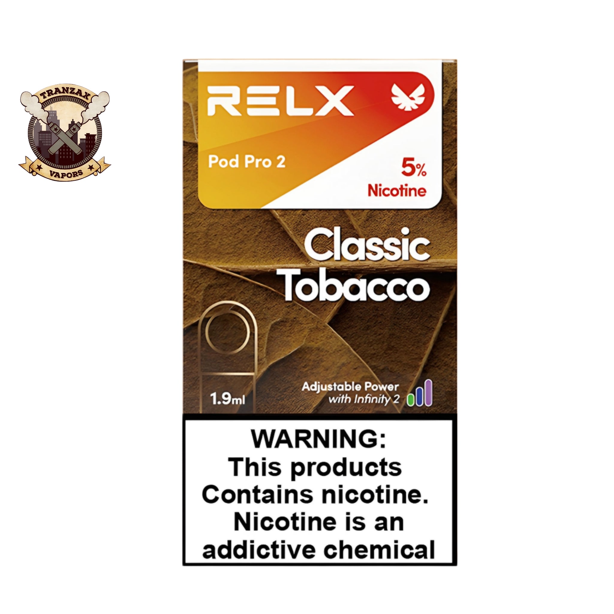 CLASSIC TOBACCO 50MG RELX DISPOSABLE POD