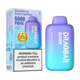BLUEBERRY GRAPE LEMON 50MG - DRAGBAR DISPOSABLE 6000 PUFFS