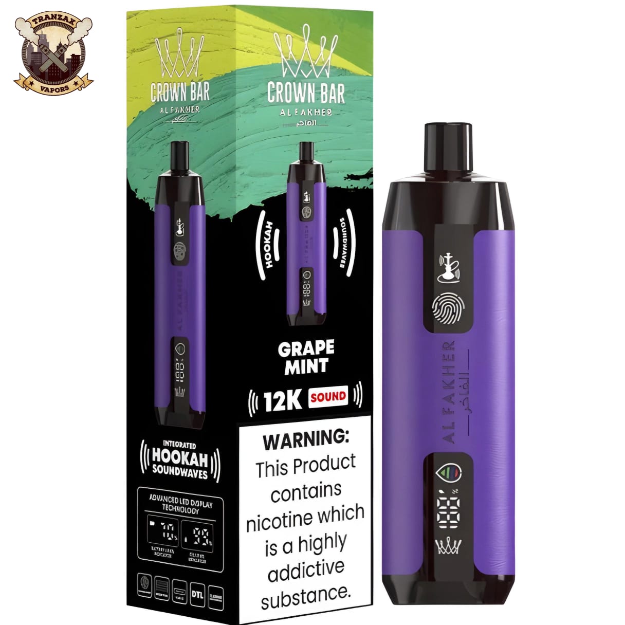 al fakher crown bar 12k disposable price in pakistan