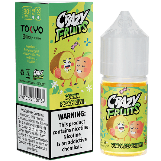 GUAVA PEACH KIWI 30ML - TOKYO CRAZY FRUITS