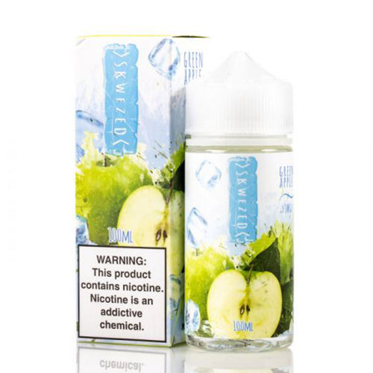 SKWEZED FREEBASE – GREEN APPLE ICE 100ML