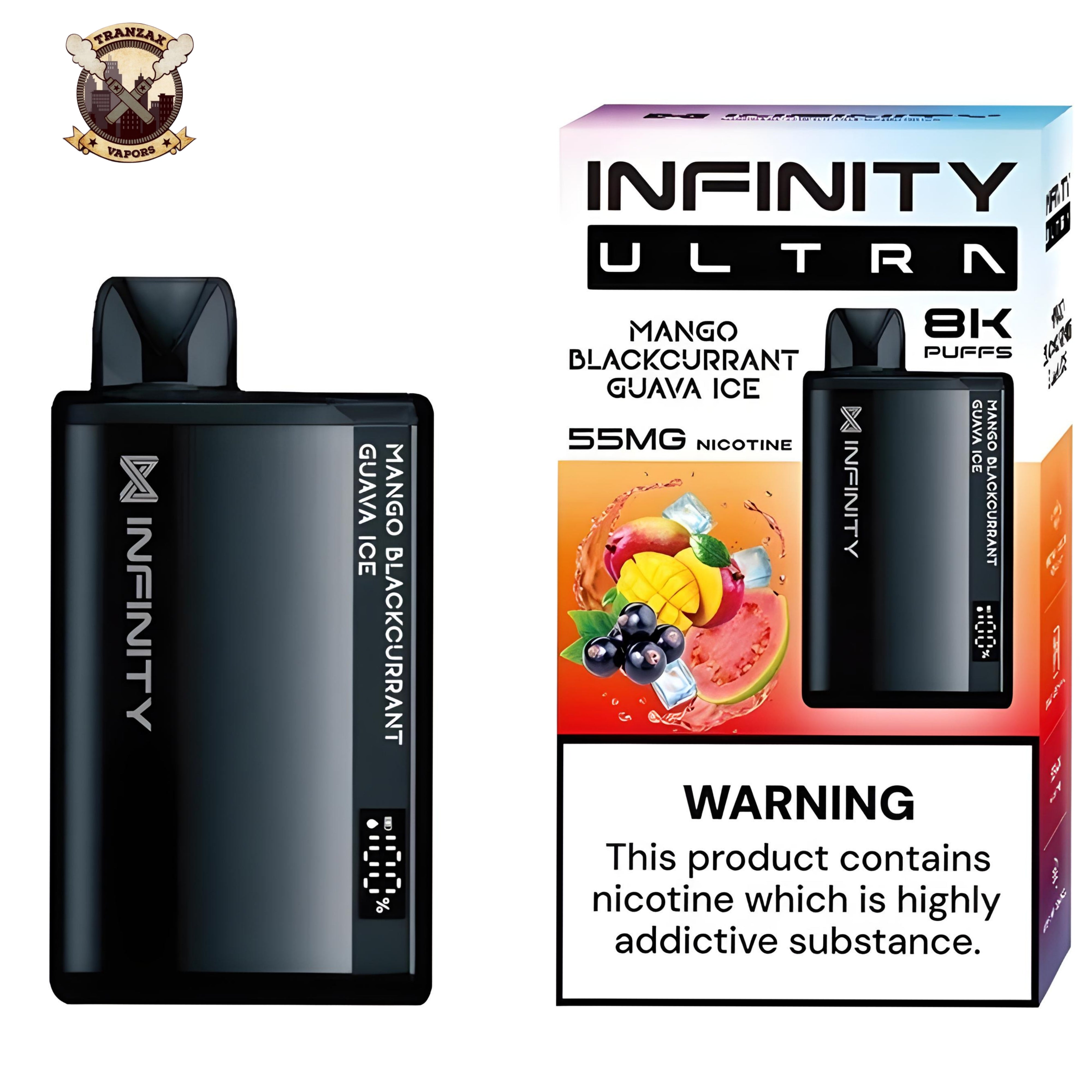 infinity ultra disposable mango blackcurrant guava ice price in pakistan