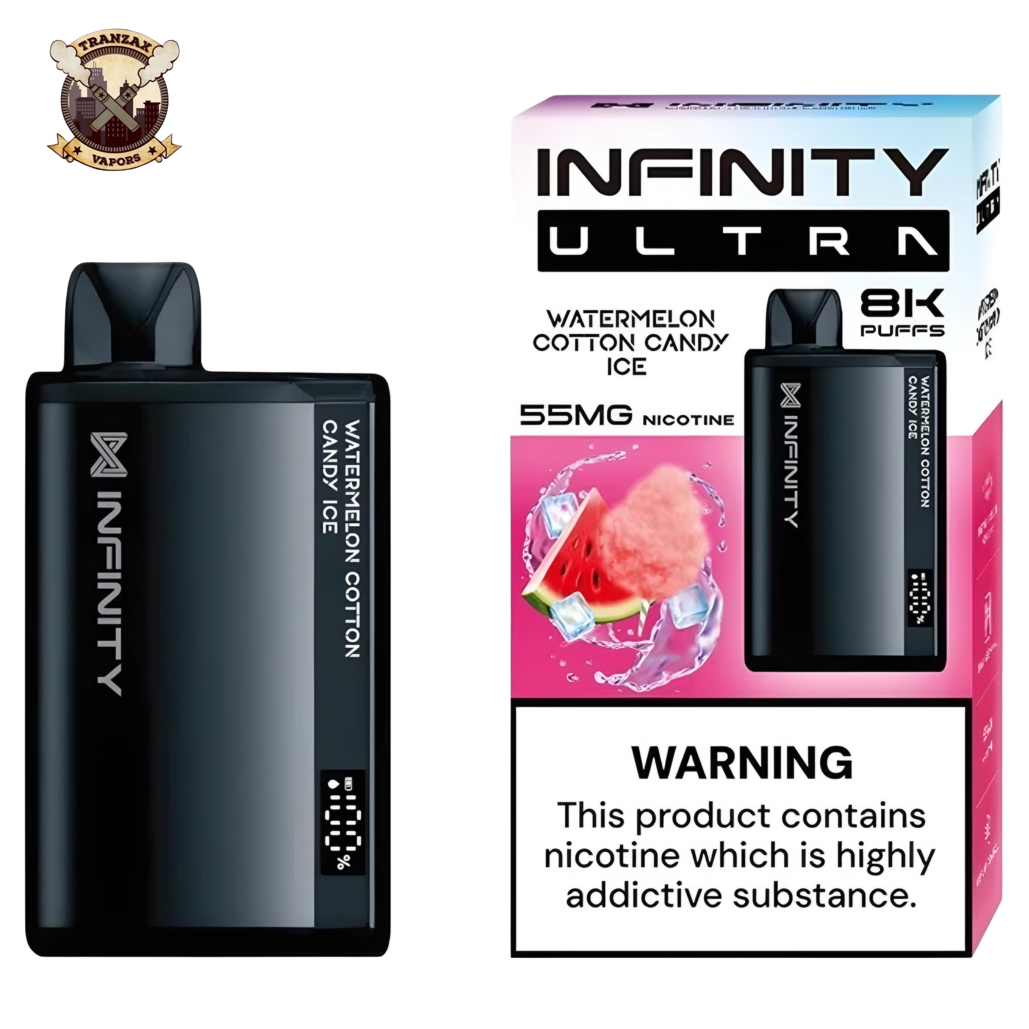 infinity ultra disposable watermelon cotton candy ice ice price in pakistan