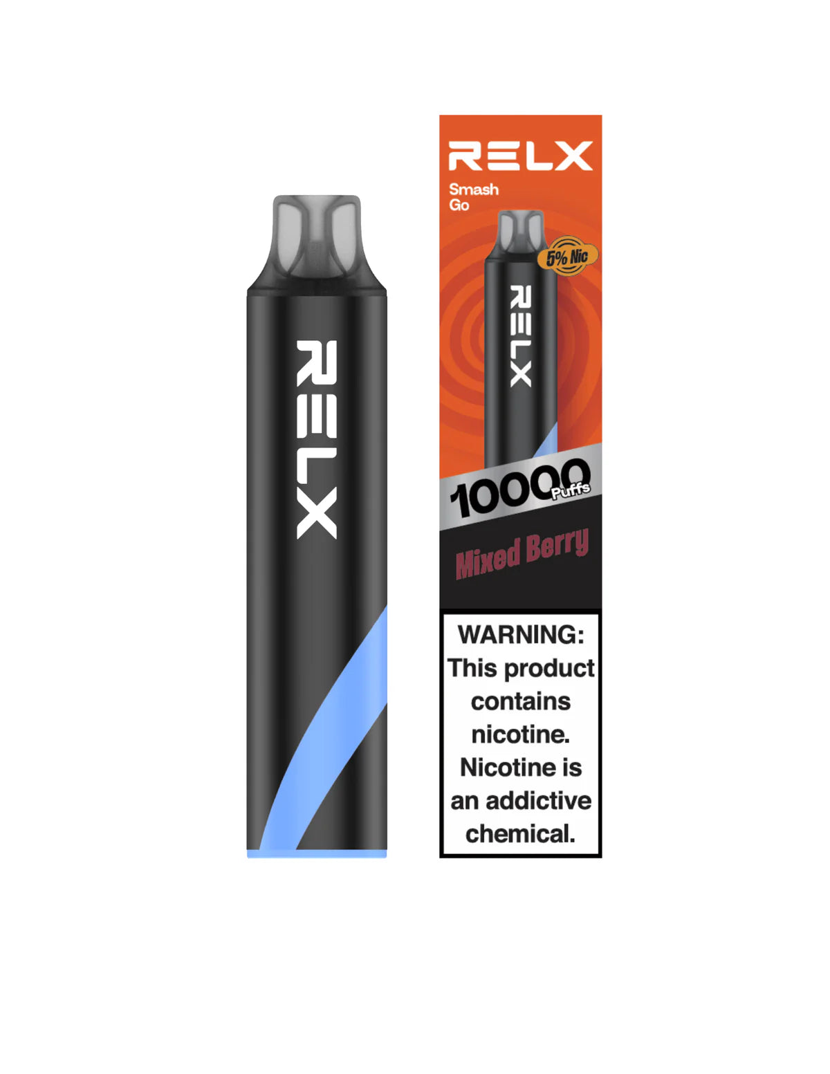 MIXED BERRY 50MG - RELX SMASH GO DISPOSABLE 10K PUFFS