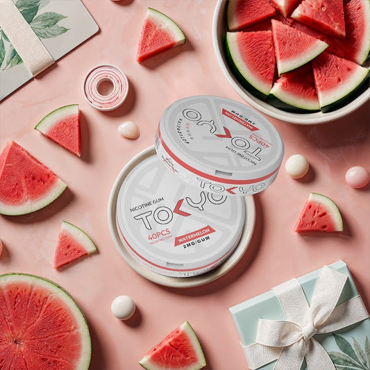 WATERMELON 2MG - TOKYO NICOTINE GUM 2MG 40PC PACK