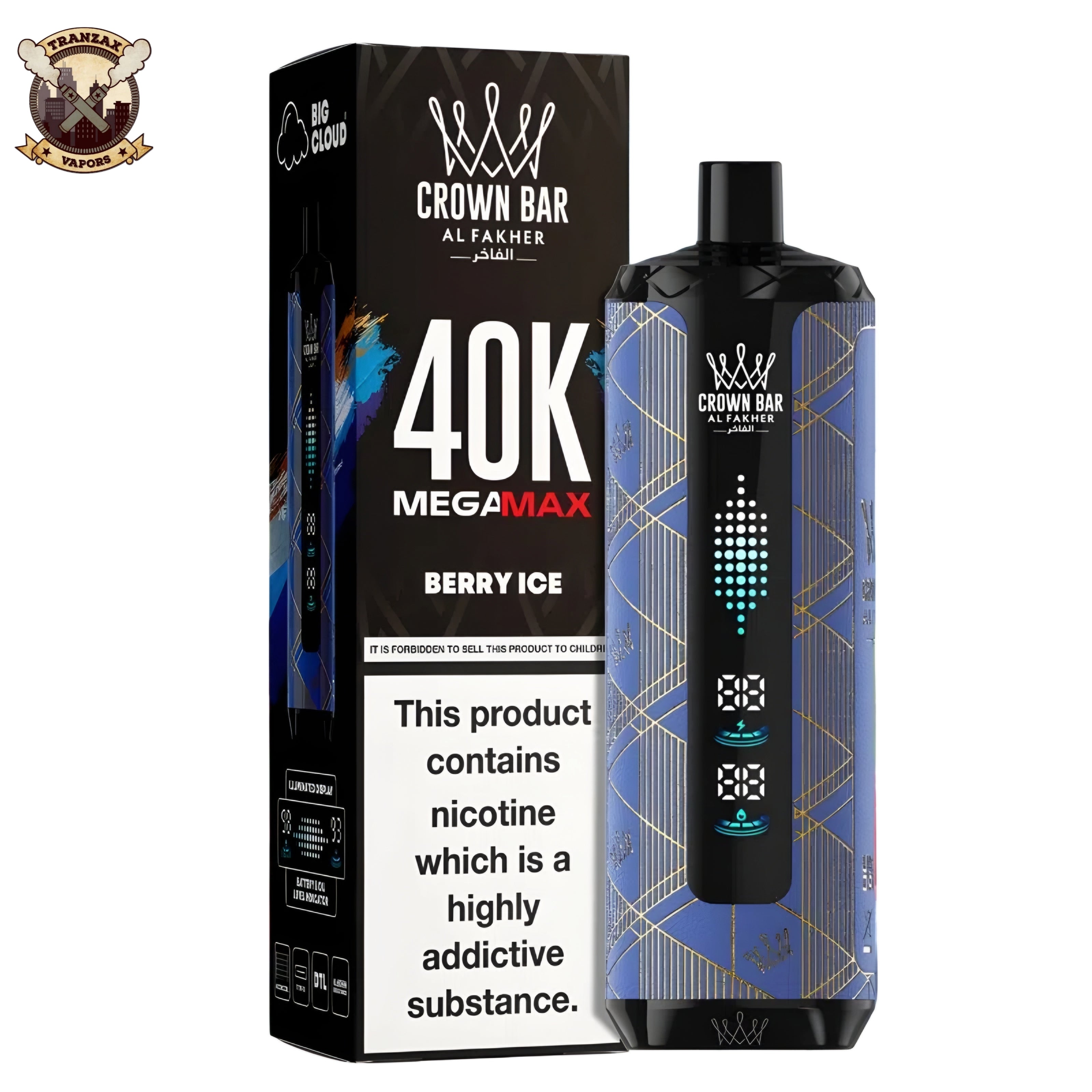 BERRY ICE 6MG - AL FAKHER MEGA MAX 40K DISPOSABLE