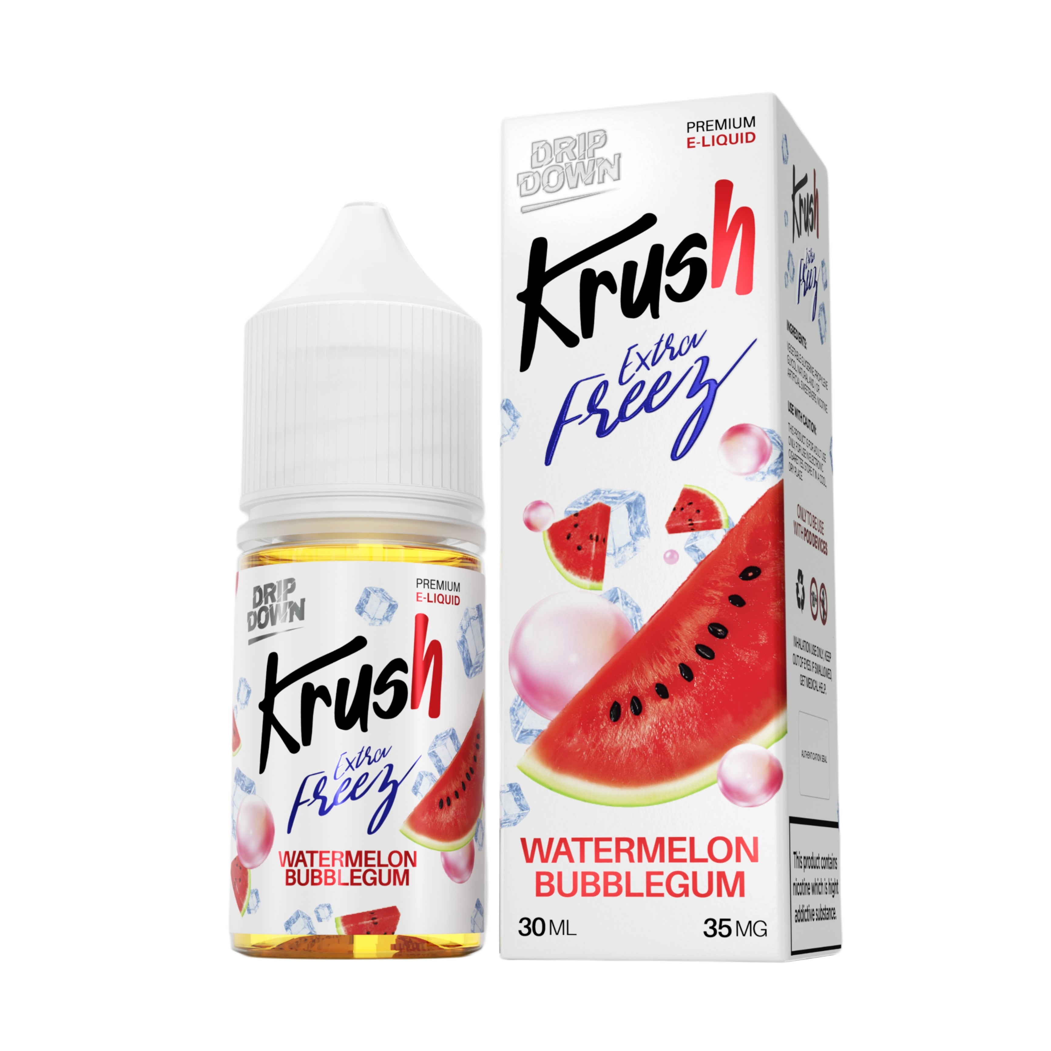 WATERMELON BUBBLEGUM 30ML - DRIP DOWN KRUSH EXTRA FREEZE