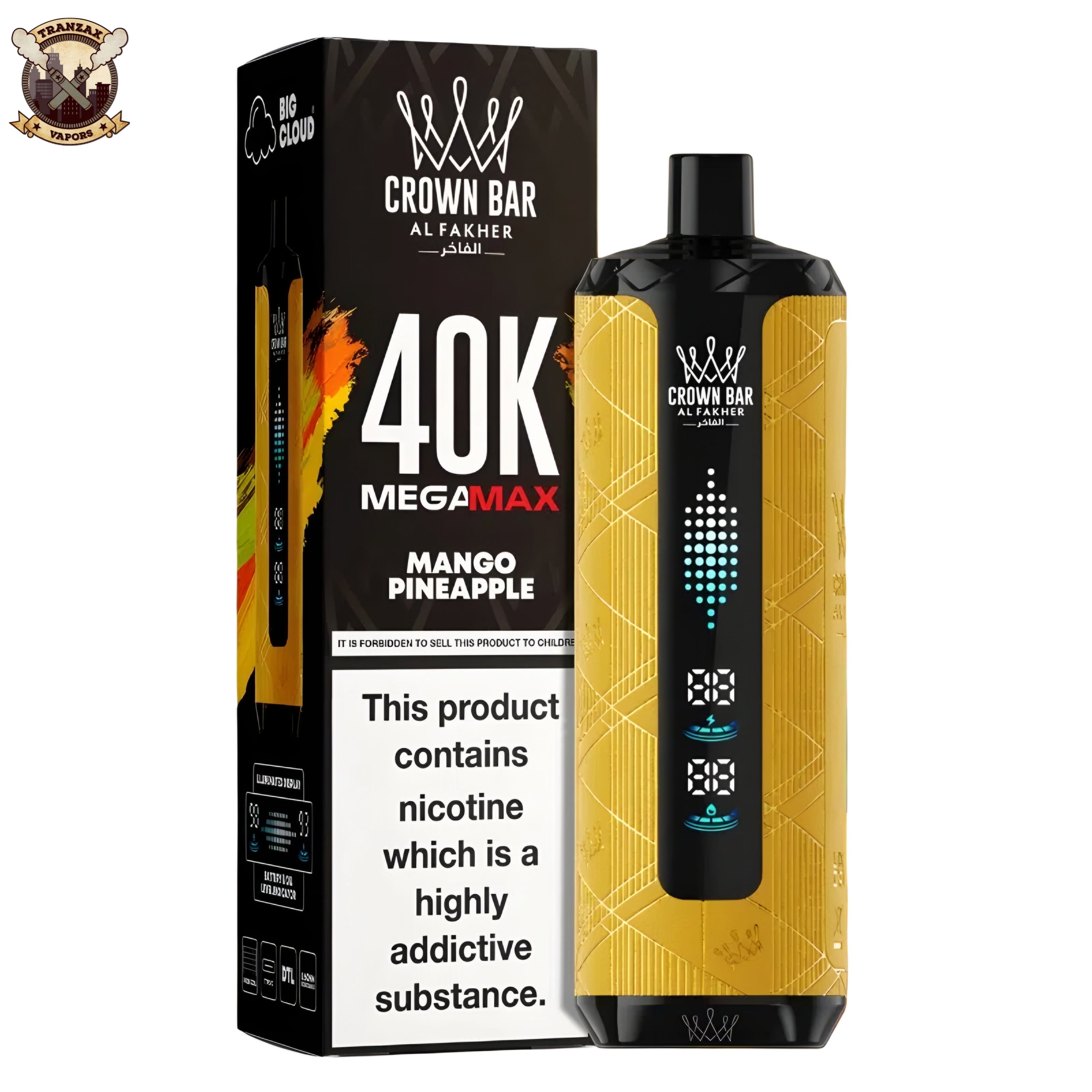 AL FAKHER 40K CROWN BAR MEGA MAX PUFFS DISPOSABLE 6MG
