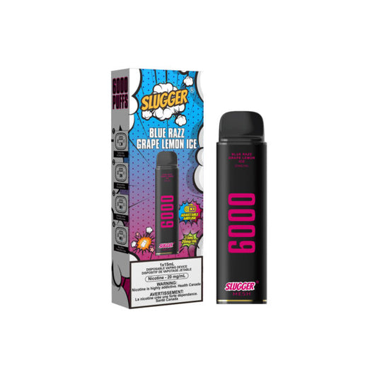 20MG BLUE RAZZ GRAPE LEMON | SLUGGER DISPOSABLE 6000 PUFFS