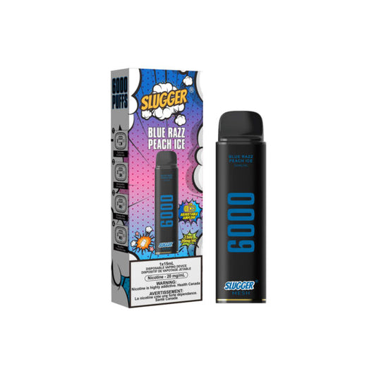 20MG BLUE RAZZ PEACH ICE | SLUGGER DISPOSABLE 6000 PUFFS