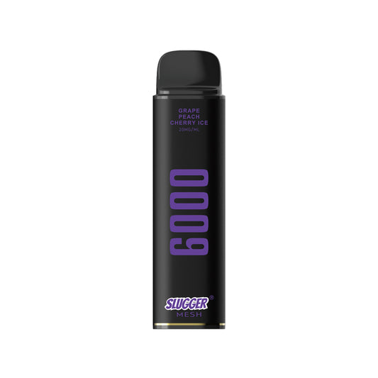 20MG GRAPE PEACH CHERRY ICE | SLUGGER DISPOSABLE 6000 PUFFS