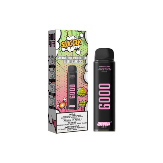 20MG STRAWBERRY WATERMELON BUBBLEGUM ICE | SLUGGER DISPOSABLE 6000 PUFFS