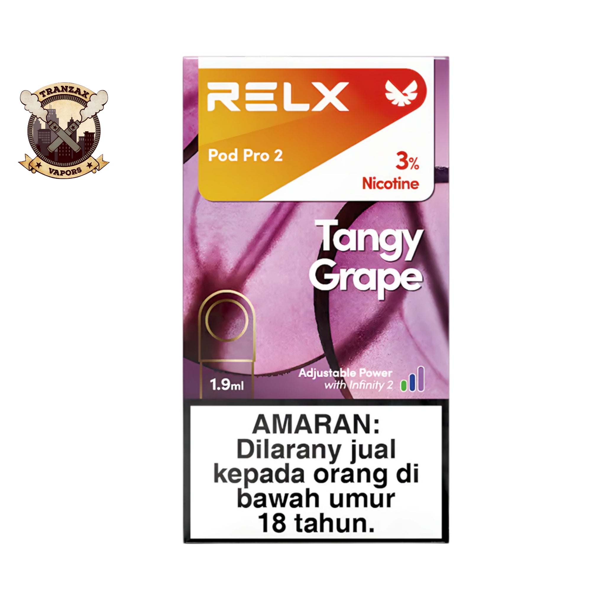 TANGY GRAPE 30MG - RELX DISPOSABLE POD