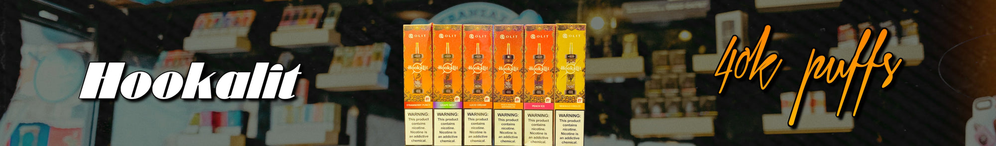 Hookalit Disposable Vapes 3MG - 40,000 Puffs Collection