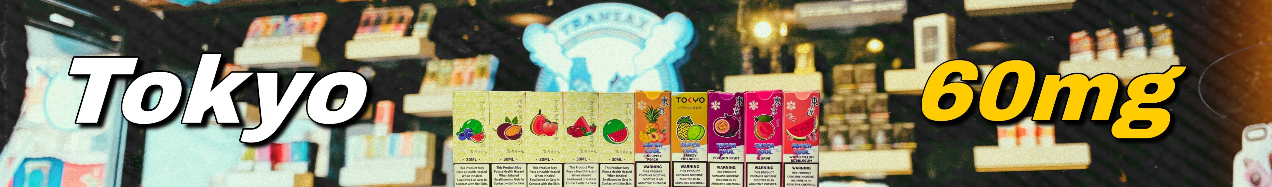 Buy Tokyo 60mg E-Liquid Flavors & Juices Collections