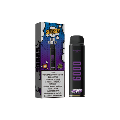 50MG BLUE RAZZ ICE | SLUGGER DISPOSABLE 6000 PUFFS
