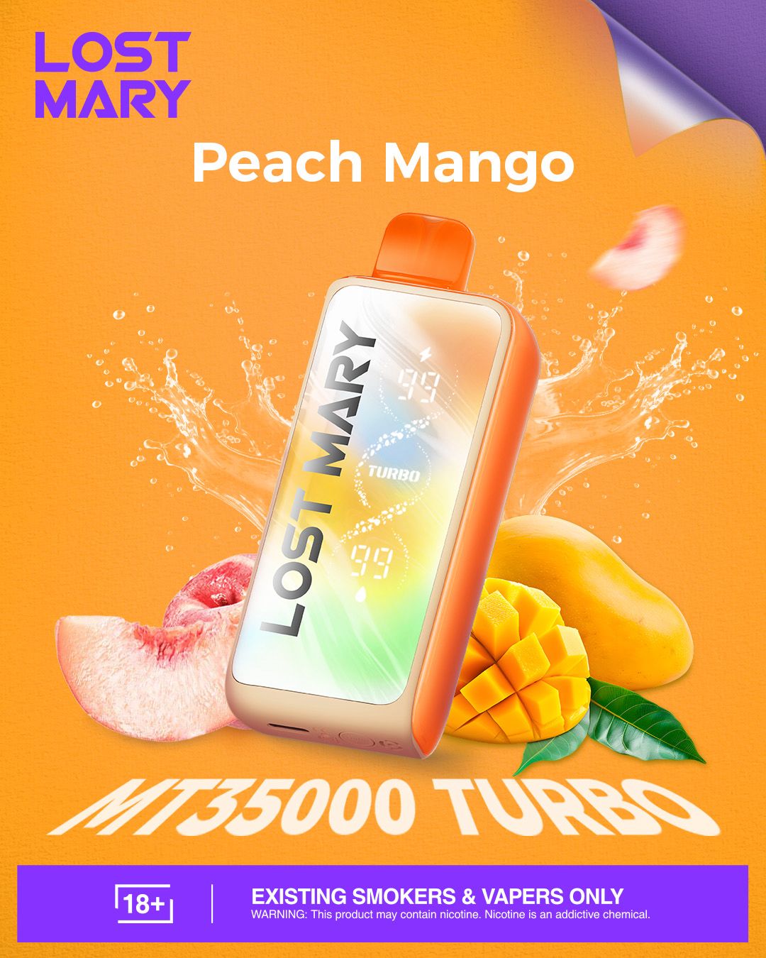 PEACH MANGO 50MG - LOST MARY MT35000 DISPOSABLE