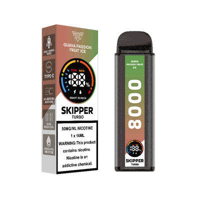 GUAVA PASSION FRUIT ICE 50MG - SKIPPER DISPOSABLE 10000 PUFFS